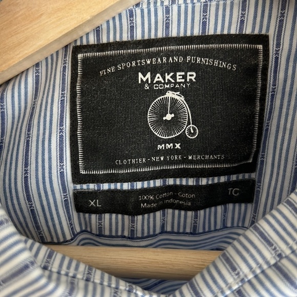 Maker & Company Premium Cotton button down short sleeve - XL - Picture 4 of 7